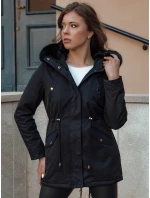 Dámská zimní bunda parka s kožešinou ERISS černá FashionStreet TY4551