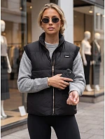 Dámská prošívaná vesta s stojáčkem, černá, FashionStreet TY5967 Dámská prošívaná vesta s stojáčkem, černá, FashionStreet TY5967