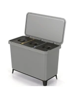 SORTIBOX 3W1 SMOOTH GRAY odpadkový koš