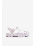 Dámské pěnové sandály římské bílé Gasaria
