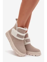 Zimní boty Dámské z přírodního nubuku s kožichem Lee Cooper LCJ 25 01 3739 Světle šedé Zimní boty Dámské z přírodního nubuku s kožichem Lee Cooper LCJ 25 01 3739 Světle šedé