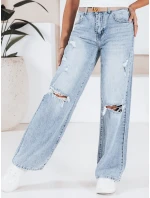 Dámské pytlovité džíny světle modré FashionStreet UY2805 Dámské pytlovité džíny světle modré FashionStreet UY2805