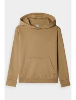 Dívčí Nekožená Mikina S Kapucí Hladká Béžová 4F 4FJWMM00TSWSF1316-83S
