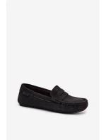 Dámské semišové mokasíny Big Star RR274948 Černé