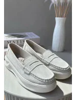 Semišové dámské mokasíny světle béžová Filidia Semišové dámské mokasíny světle béžová Filidia