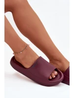 Lehké dámské pantofle Big Star – bordó