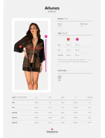 Dokonalý župan Allunes peignoir 2XL/3XL - Obsessive Dokonalý župan Allunes peignoir 2XL/3XL - Obsessive