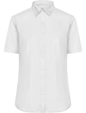 Daiber JN 683 Mikro keprová halenka s krátkým rukávem 02.0683 white Daiber JN 683 Mikro keprová halenka s krátkým rukávem 02.0683 white
