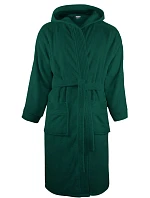 The One Towelling Bathrobe hooded Župan s kapucí 48.1021 dark green The One Towelling Bathrobe hooded Župan s kapucí 48.1021 dark green