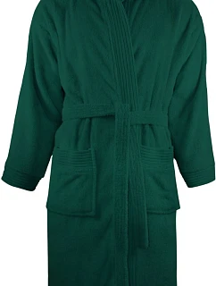 The One Towelling Bathrobe hooded Župan s kapucí 48.1021 dark green