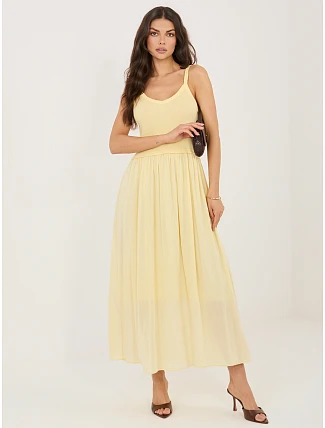 Šaty MI SK 22586.62 světle žluté