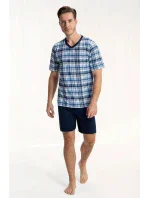 Pánské pyžamo 793 4 Tmavě modrá vzor mix - Luna Pánské pyžamo 793 4 Tmavě modrá vzor mix - Luna