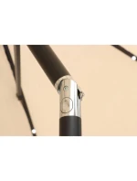 ZAHRADNÍ SLUNEČNÍK S LED OSVĚTLENÍM 300CM BÉŽOVÝ