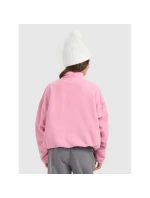 Oversize 4FHřejivý fleece se stojáčkem dívky 4F 4FJRAW25TFLEF441-54S