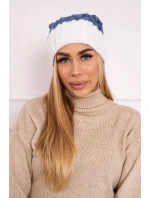 Milano fleecová čepice K203 denim+ecru Milano fleecová čepice K203 denim+ecru