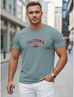Pánské bavlněné tričko s potiskem „California petrol“ od FashionStreet NX5140R Pánské bavlněné tričko s potiskem „California petrol“ od FashionStreet NX5140R