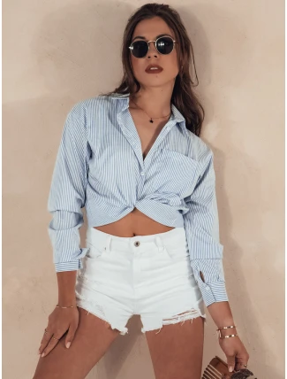 Dámské džínové šortky POPGLAM white FashionStreet SY0397