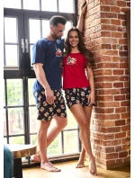 Cornette 628/432 Teddy 2 cr/r Vánoce S-2XL dámské pyžamo