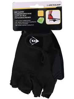 CYKLISTICKÉ RUKAVICE SENIOR ČERNÉ DUNLOP R.S