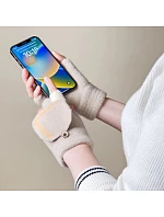 Dámské/dětské zimní rukavice telefonní rukavice - bílé dámské Dámské/dětské zimní rukavice telefonní rukavice - bílé dámské