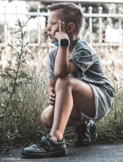 Klasické dětské sportovní boty Černá Marlin