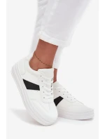 Dámské tenisky na platformě bílé Elvessia