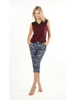 Mefemi Mix&Match Margot 3/4 dámské pyžamové kalhoty s potiskem S-2XL