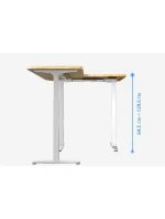 Vybavení rámu stolu trojitým elektromotorem ve tvaru L s nosností 150 kg Vybavení rámu stolu trojitým elektromotorem ve tvaru L s nosností 150 kg