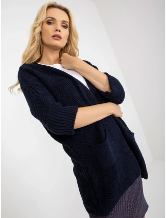 Dámský svetr LO SW LK 3002 kardigan.98P tmavě modrý Dámský svetr LO SW LK 3002 kardigan.98P tmavě modrý