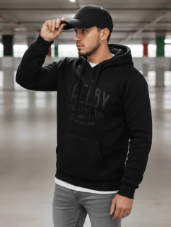 Pánská zateplená mikina s kapucí černá FashionStreet BX5920