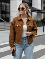 FashionStreet dámská velbloudí džínová bunda TY5344