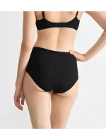 Dámské kalhotky GO Daily Cotton Highwaist 3P - BLACK - černé 0004 - SLOGGI