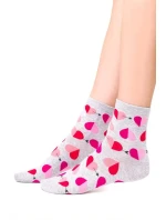 Dámské ponožky Steven art.136 Srdce