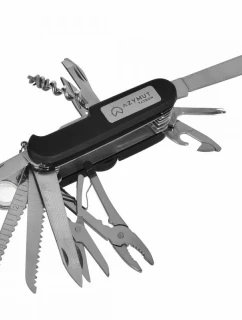 Kapesní nůž AZYMUT Tatron - 25 nástrojů + pouzdro, 90 mm, černý ( HK20017BL )