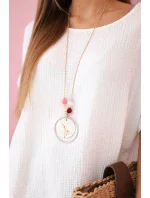 Mušelínová halenka s náhrdelníkem bílý