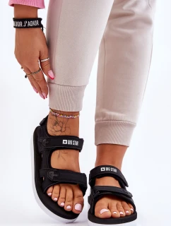 Dámské sportovní sandály na platformě Big Star LL274789 Černé