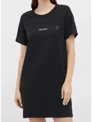 Dámská noční košile QS6896E UB1 černá - Calvin Klein Dámská noční košile QS6896E UB1 černá - Calvin Klein