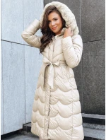 Dámský zimní kabát SCARLET white FashionStreet TY5516 Dámský zimní kabát SCARLET white FashionStreet TY5516