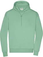 Daiber 8034 Pánská mikina s kapucí "Lounge" 02.8034 jade green