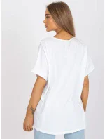 Tričko DHJ TS 6860.26X bílá a žlutá