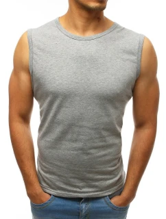 Pánské tílko bez potisku světle šedé FashionStreet RX3498