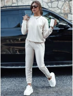 MILIAN dámský teplákový komplet ve světle béžové barvě FashionStreet AY1110