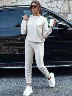 MILIAN dámský teplákový komplet ve světle béžové barvě FashionStreet AY1110