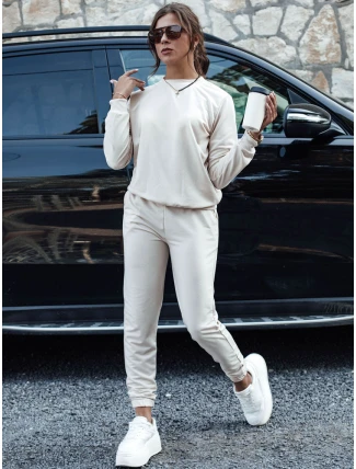 MILIAN dámský teplákový komplet ve světle béžové barvě FashionStreet AY1110