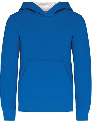 Kariban K 453 Dětská kontrastní mikina s kapucí 20.K453 light royal blue/white