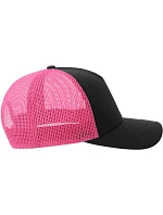 Atlantis Headwear Rapper Cotton-S 5 panelová Trucker kšiltovka 33.0260 black/fuchsia fluo