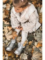 Stříbrné izolované dětské boty Trapery Fobos Stříbrné izolované dětské boty Trapery Fobos