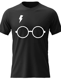 Dámské bavlněné tričko s potiskem - HARRY POTTER - černé