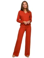 Dámský svetr S246 terakota - Stylove