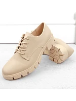 M.Daszynski W SAN33C béžové polobotky